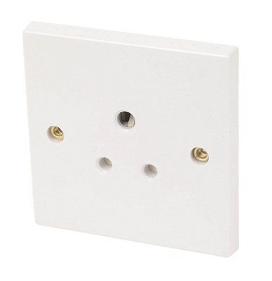 White 5A Switched Socket