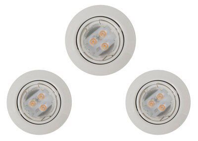 White Adjustable LED Warm white Downlight 3.8W IP20 of 3