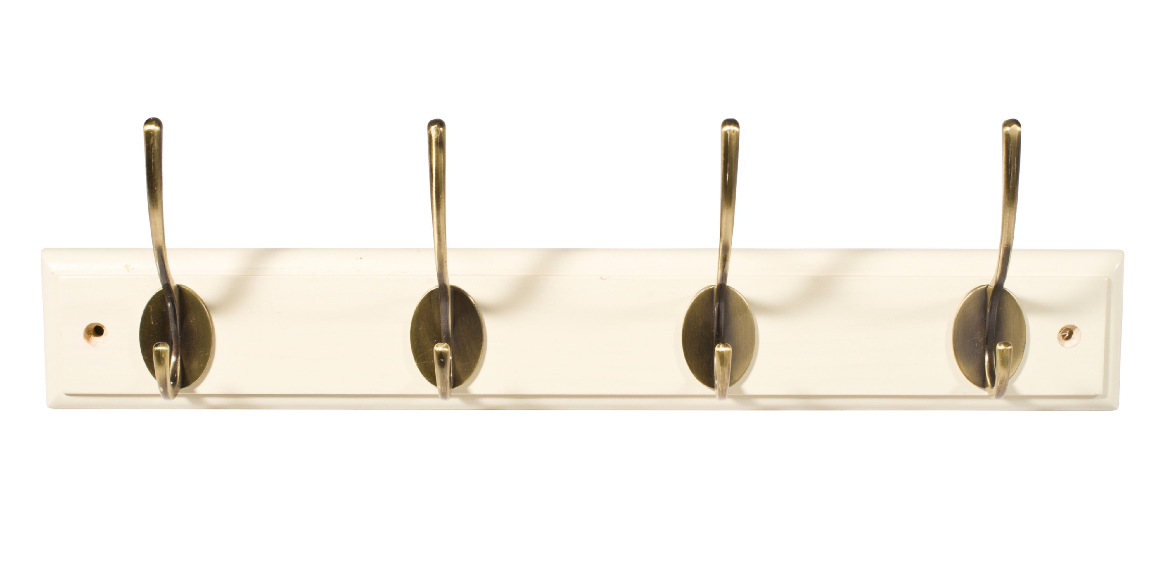 Ceramic Topped Brass Hat and Coat Hooks