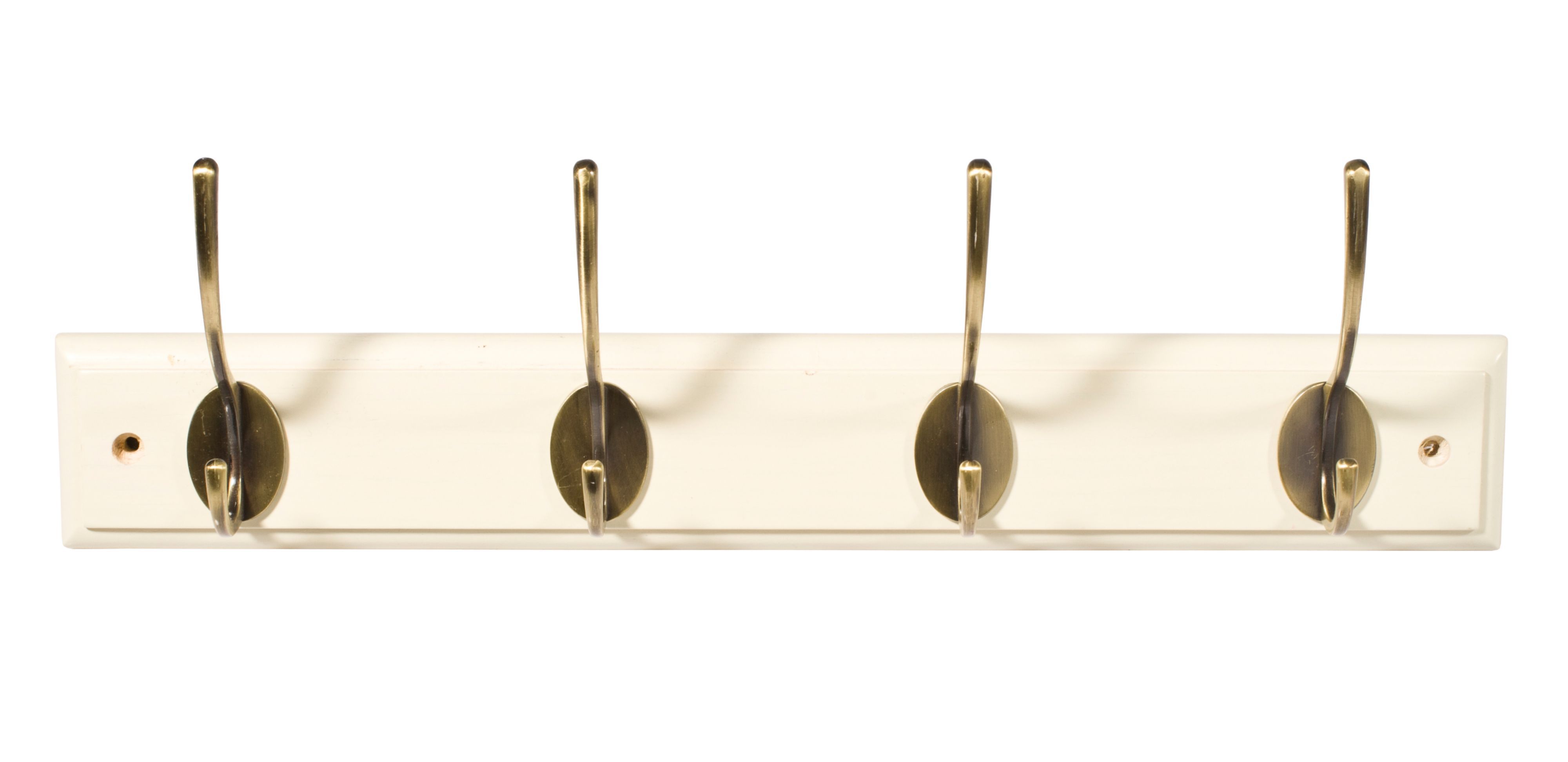 White Brass effect Hook rail (H)70mm