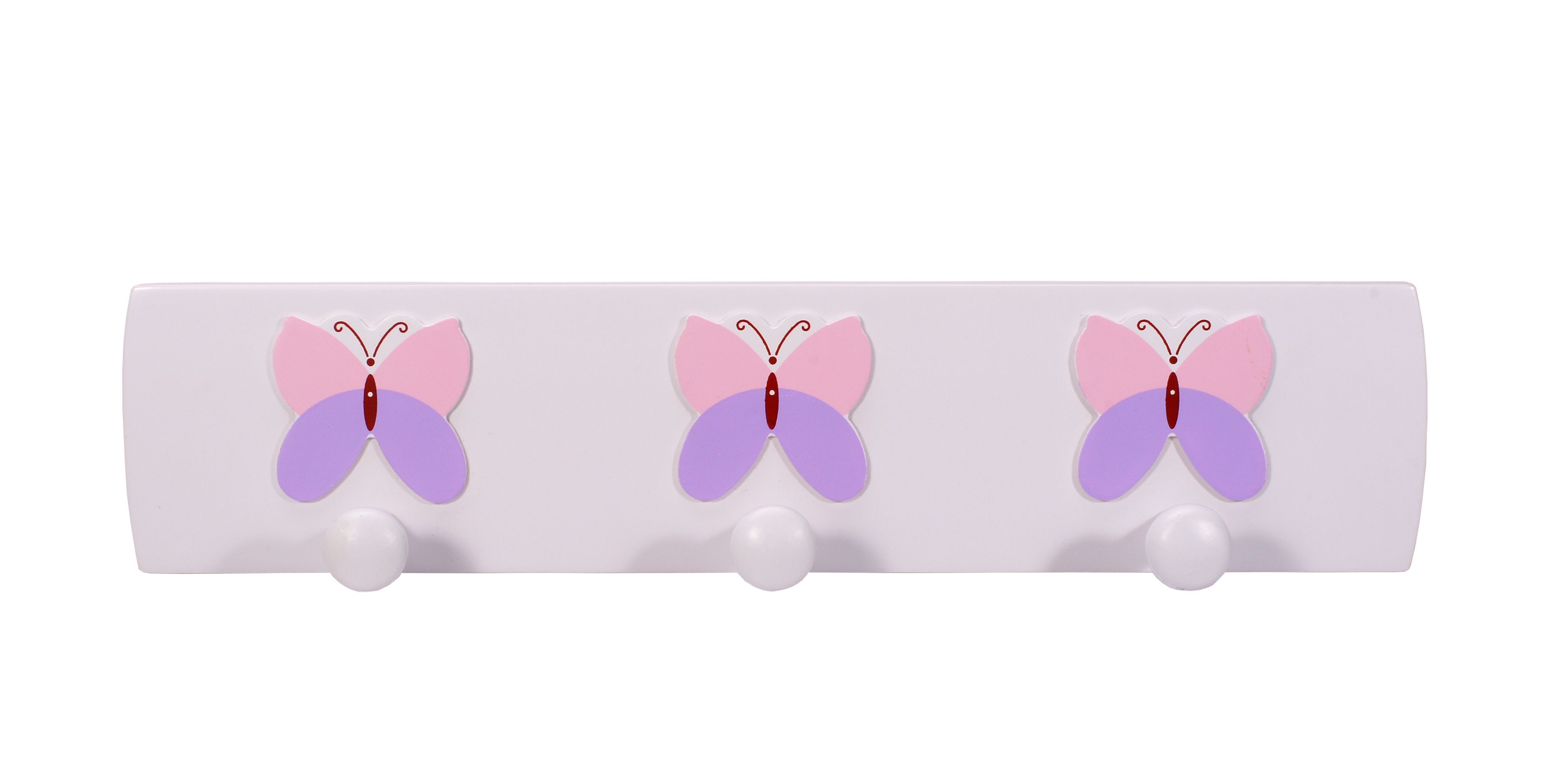 White Butterfly 3 Hook rail