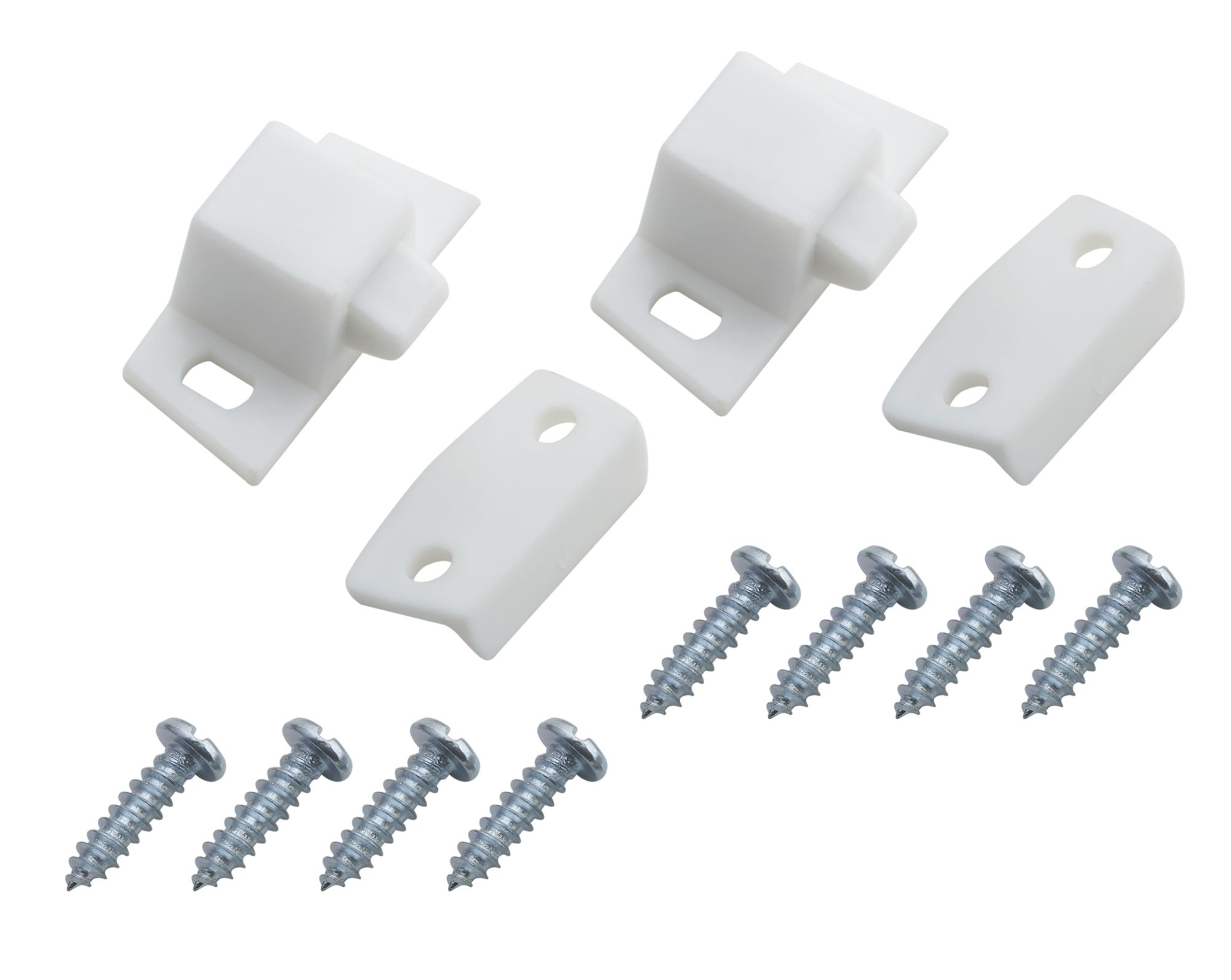 White Cabinet catch (L)27mm (W)6mm (W)6mm, Pack of 2 Price Comparisons | Compare The Build