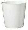 White Ceramic Plant pot (Dia)24cm