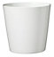 White Ceramic Plant pot (Dia)24cm
