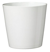 White Ceramic Plant pot (Dia)30cm