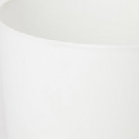White Ceramic Round Plant pot (Dia)21.5cm