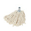 White Cotton Mop head refill, (W)8mm