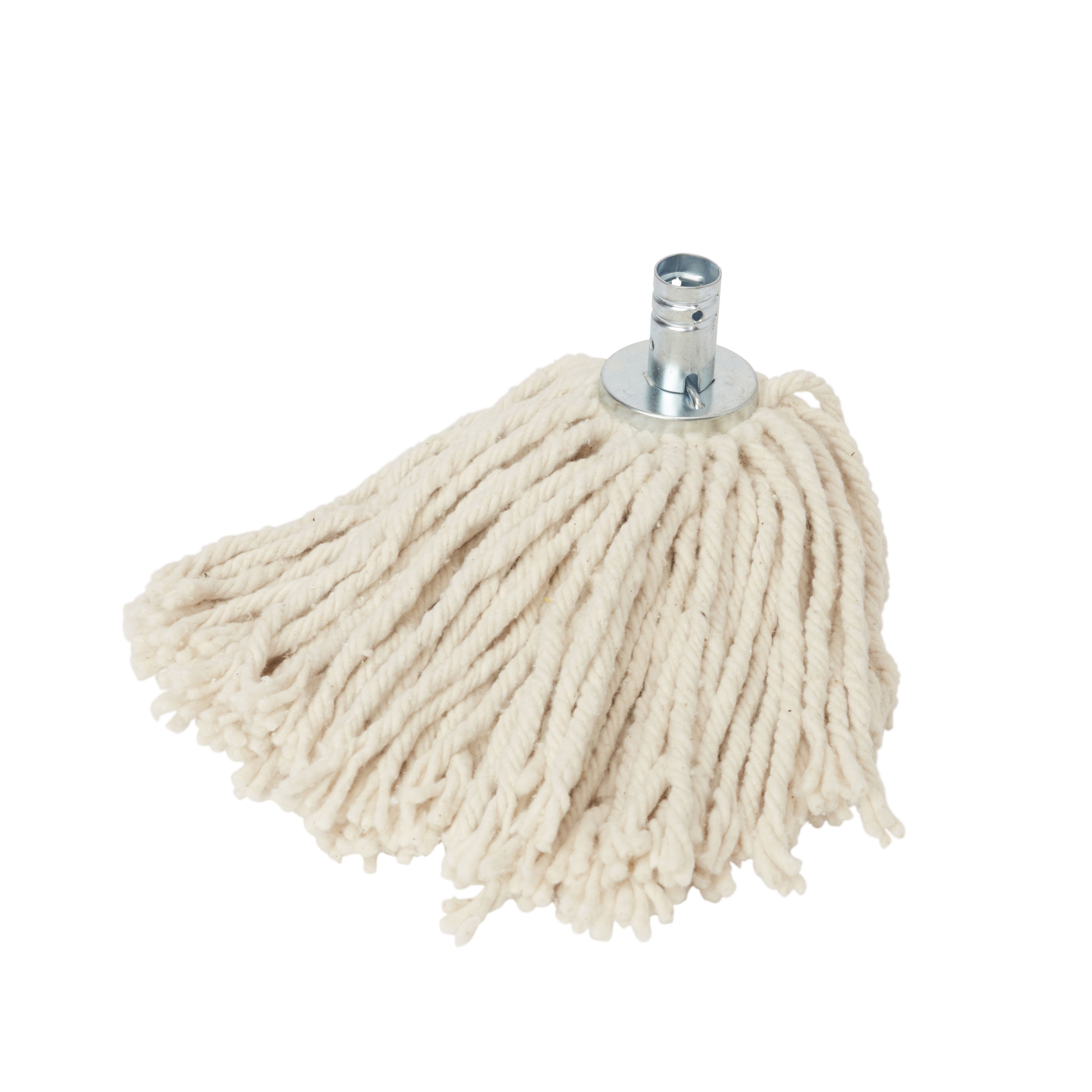 White Cotton Mop head refill, (W)8mm DIY at B&Q