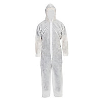White Disposable coverall Large