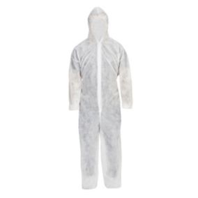 White Disposable coverall Large