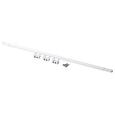 White Extendable Curtain track, (L)0.61m | DIY at B&Q