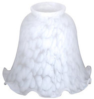 White Flakestone design Light shade (D)142mm