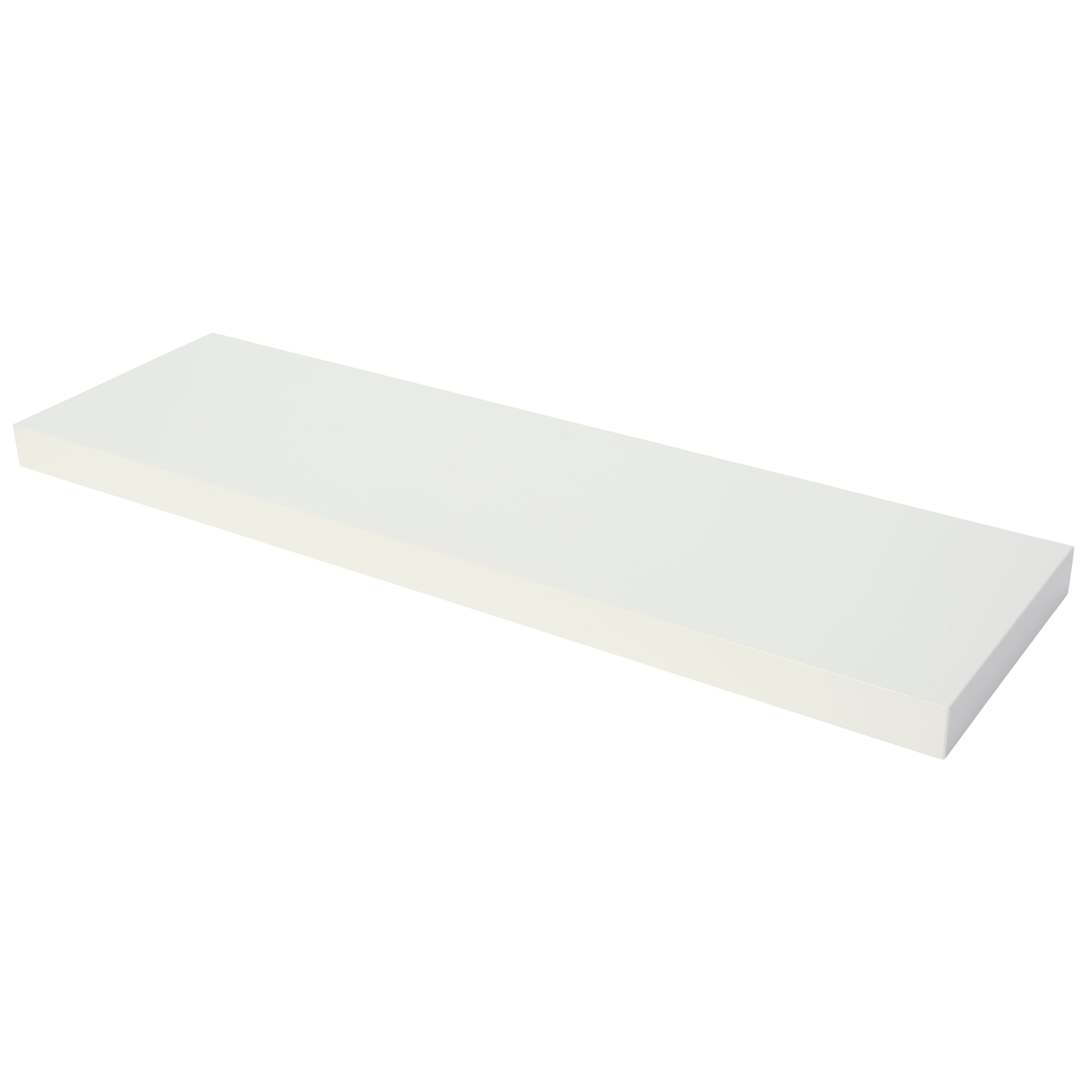 White Gloss Floating Shelf L 1182mm D 237mm Diy At B Q
