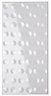 White Gloss Golfball Ceramic Wall Tile, Pack of 6, (L)600mm (W)300mm