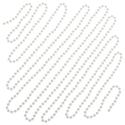 White Gloss Metallic effect Bead chain 5m