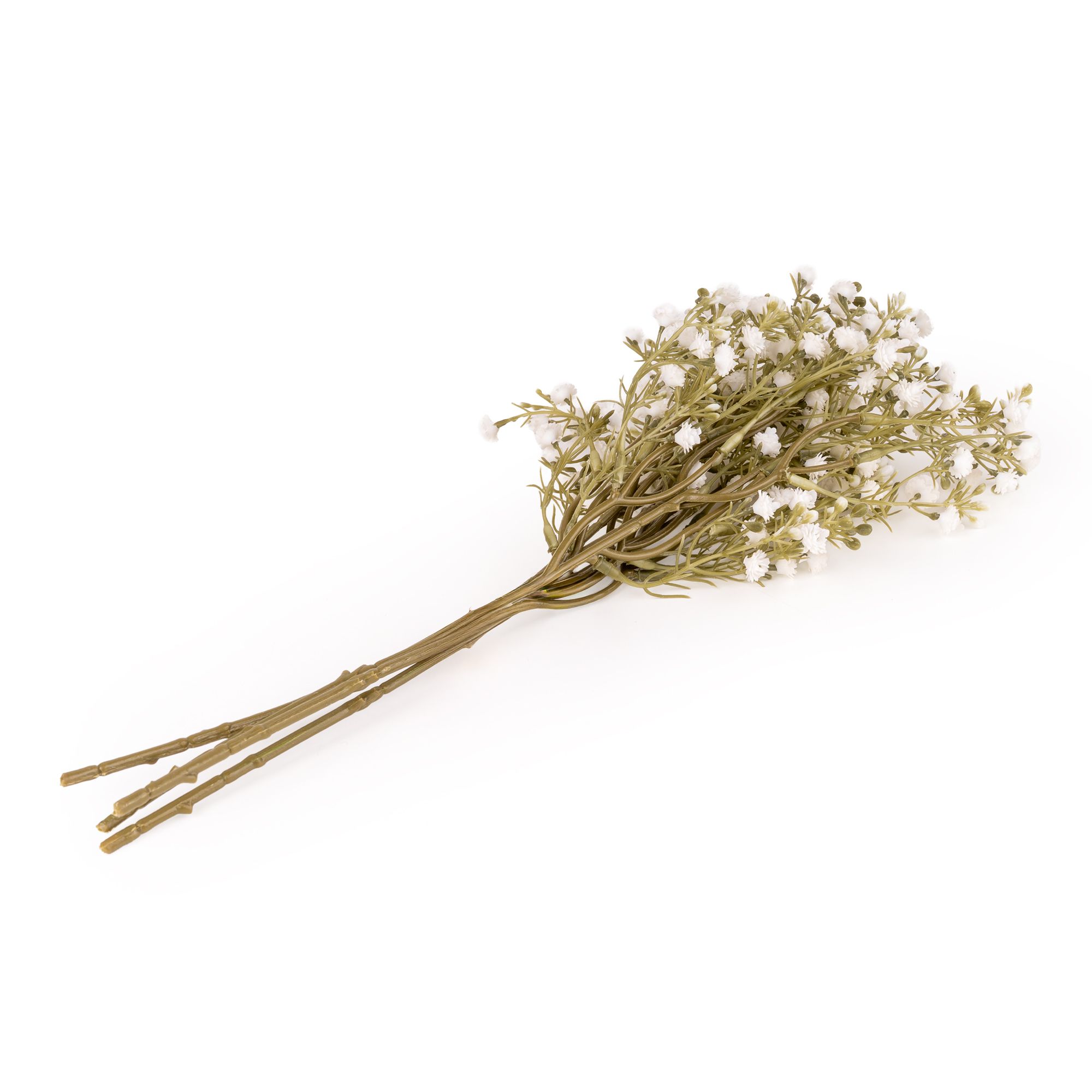 White Gypsophila Bunch Artificial flower (H) 380mm