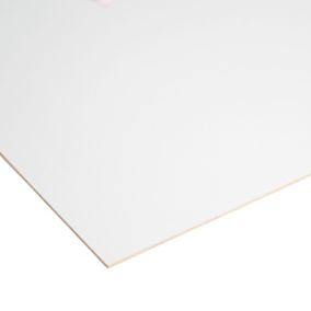 White Hard board Hardboard (L)1220mm (W)607mm (T)3mm