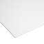 White Hardboard (L)0.41m (W)0.81m (T)3mm 930g