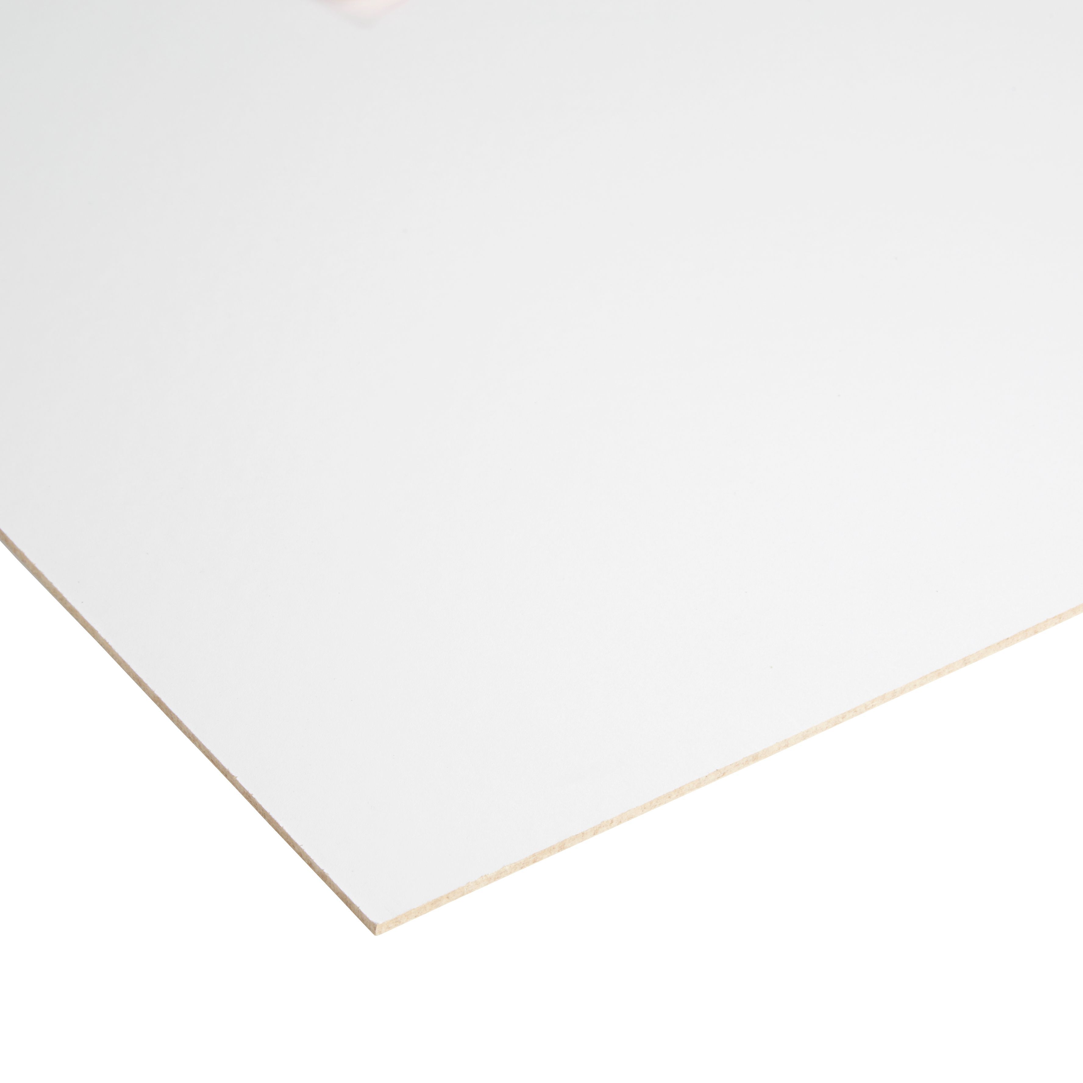 White Hardboard (L)0.41m (W)0.81m (T)3mm