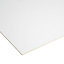 White Hardboard (L)2.44m (W)1.22m (T)3mm
