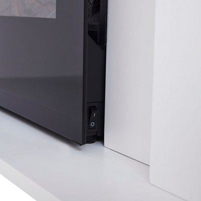 White Inset Electric Fire suite