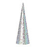White Iridescent effect Sequin Table top tree