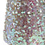 White Iridescent effect Sequin Table top tree