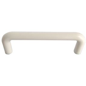 White Kitchen Cabinet D-shaped Pull Handle (L)22cm (D)32mm