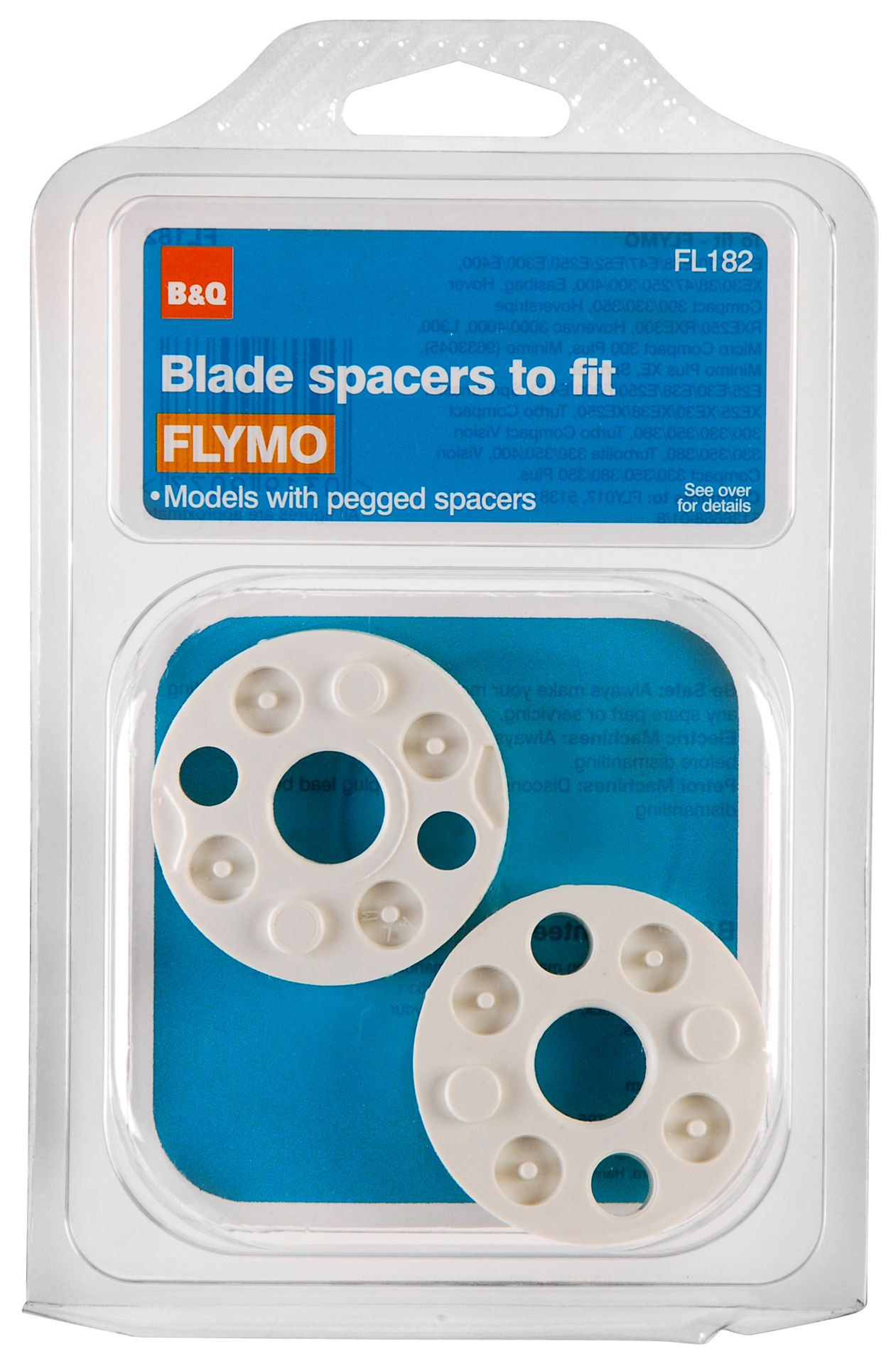 White Lawnmower blade spacers Pack of 2 DIY at B Q