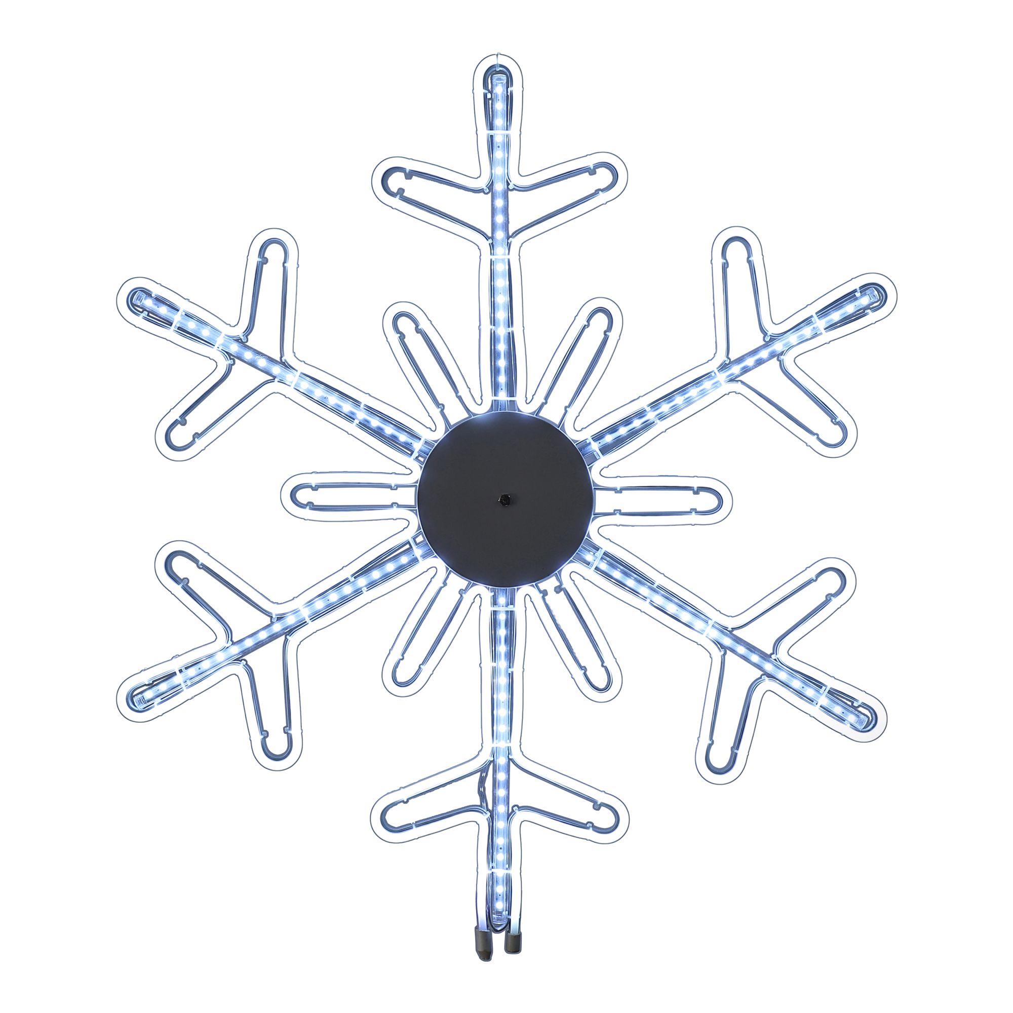 White LED Neon Snowflake Silhouette (H) 730mm