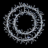 White LED Wreath starburst Silhouette