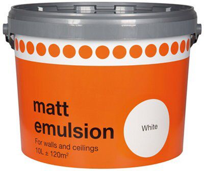 Download White Matt Emulsion Paint 10l Diy At B Q