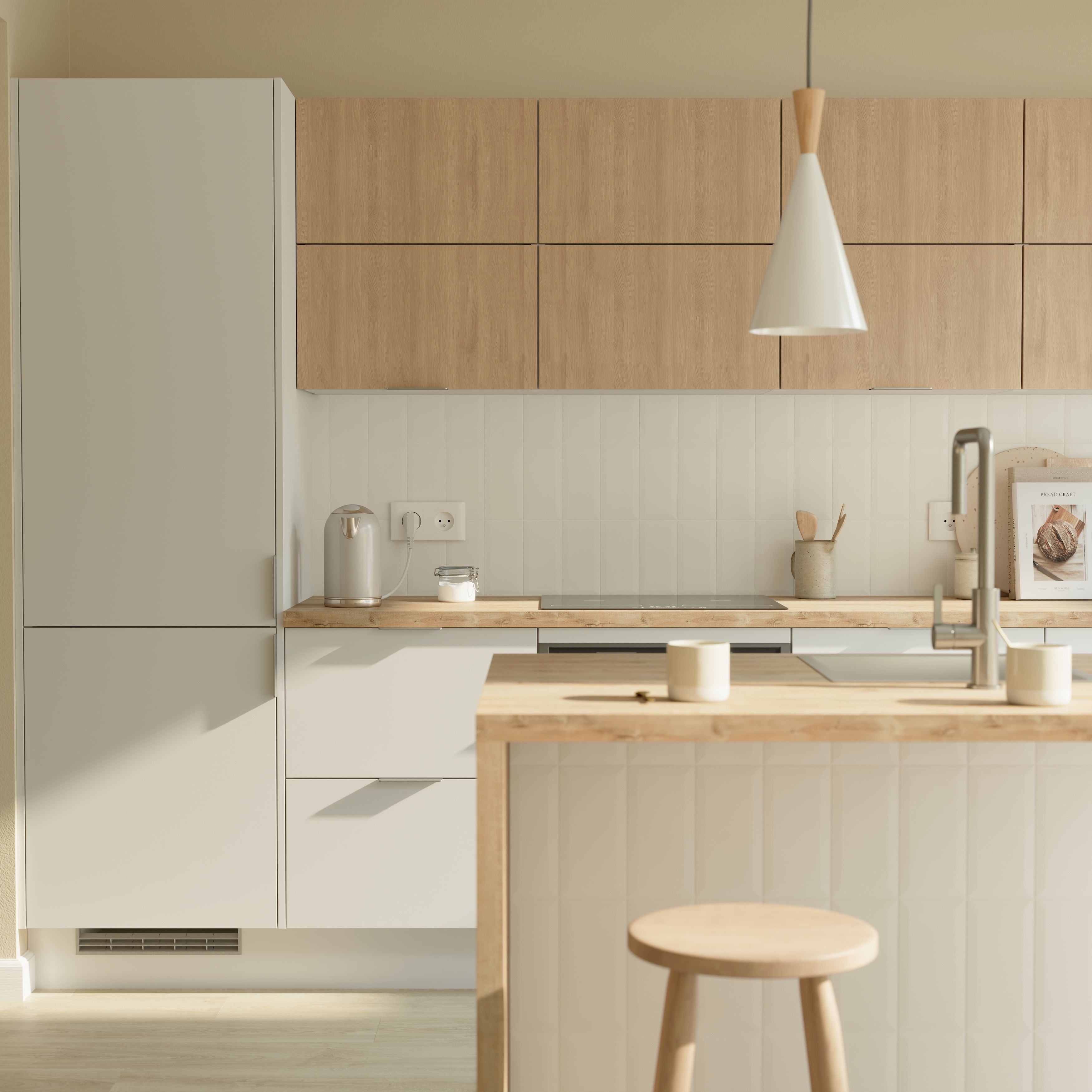 White Metro Ceramic Wall tile - 4
