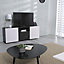 White Matt Semi edged Furniture panel, (L)2m (W)200mm (T)16mm