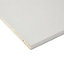 White Matt Semi edged Furniture panel, (L)2m (W)200mm (T)16mm