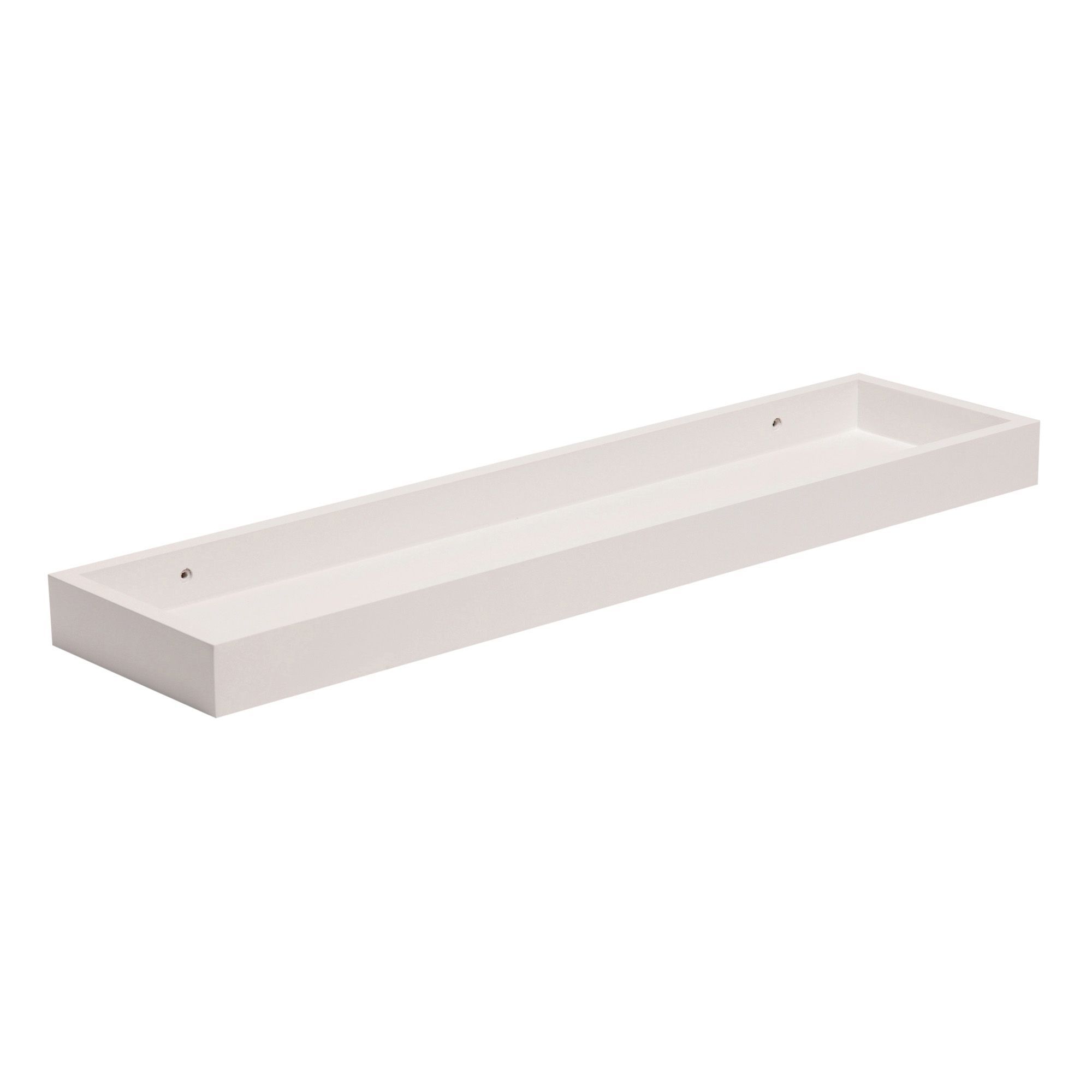 White Matt Storage shelf (L)600mm (D)150mm DIY at B&Q