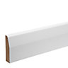 White MDF Chamfered Architrave (L)2.18m (W)69mm (T)18mm, Pack of 5