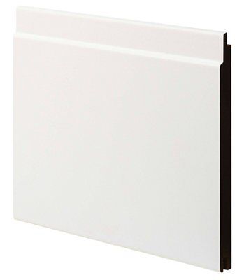 White MDF Cladding (W)144mm (T)12mm, Pack of 2