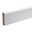 White MDF Rounded Architrave (L)2.18m (W)69mm (T)18mm