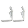White Metal Curtain track bracket (L)32mm, Pack of 2