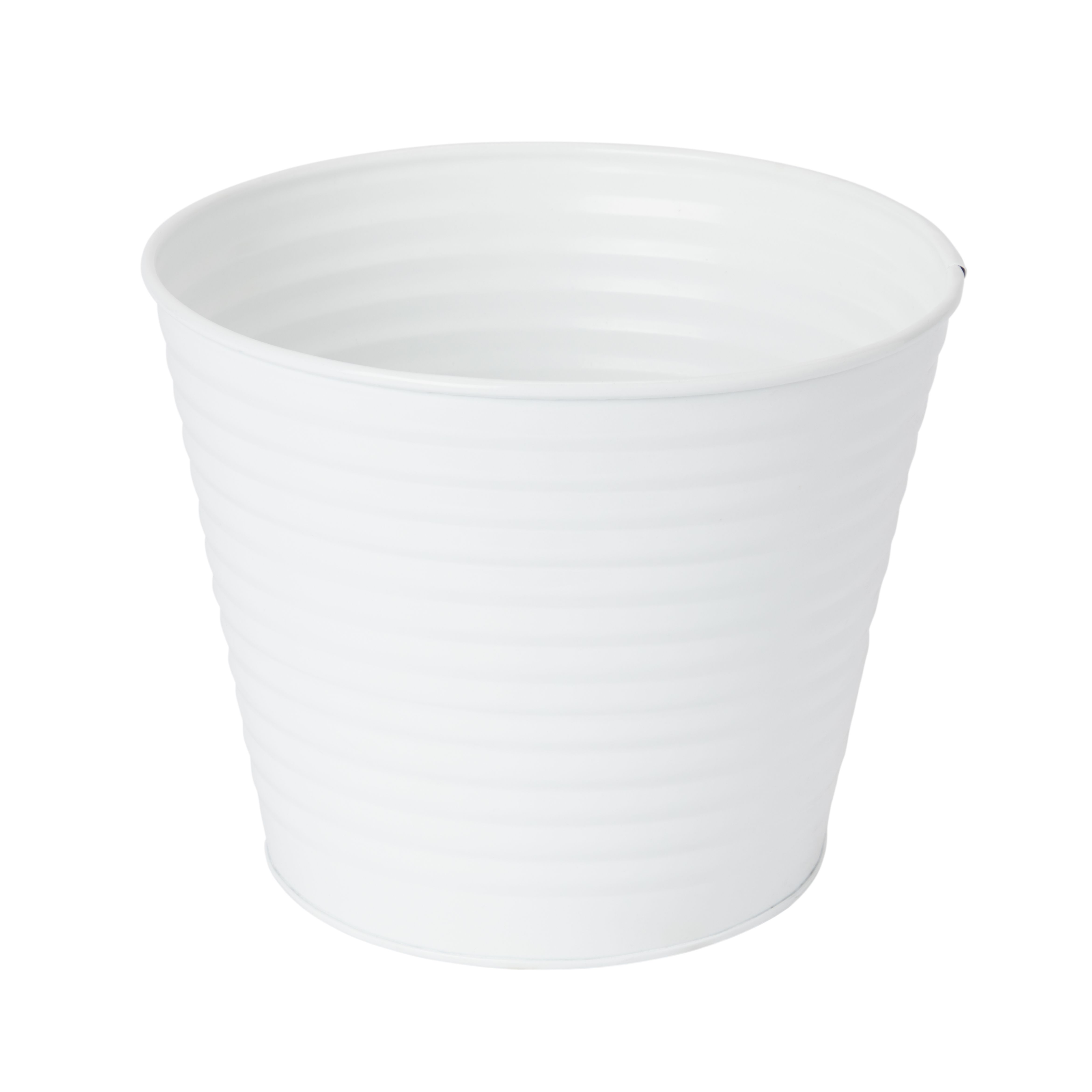 White Plastic Plant Pot Dia 20 7cm Diy At B Q