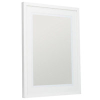 White Modern block Picture frame (H)74cm x (W)54cm
