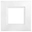White Modular outlet plate