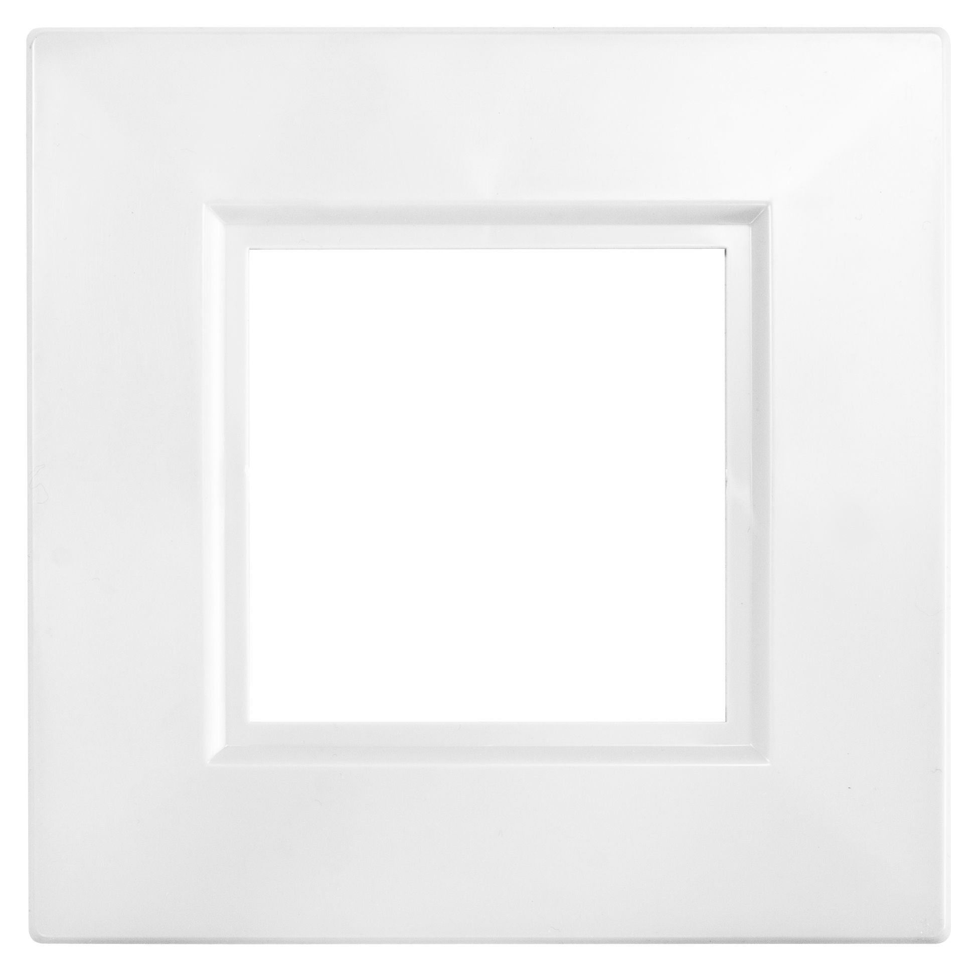 White Modular outlet plate