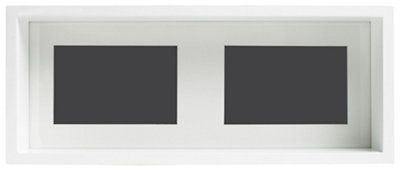 White Multi aperture Multi Picture frame (H)15.24cm x (W)10.16cm