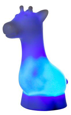 White Nickel effect Giraffe LED Night light