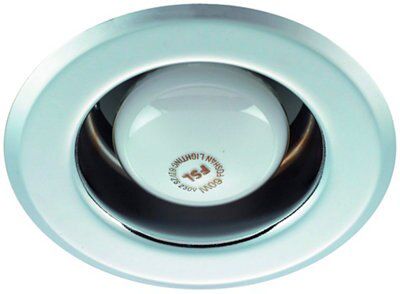 White Non-adjustable Halogen Downlight 60W IP20
