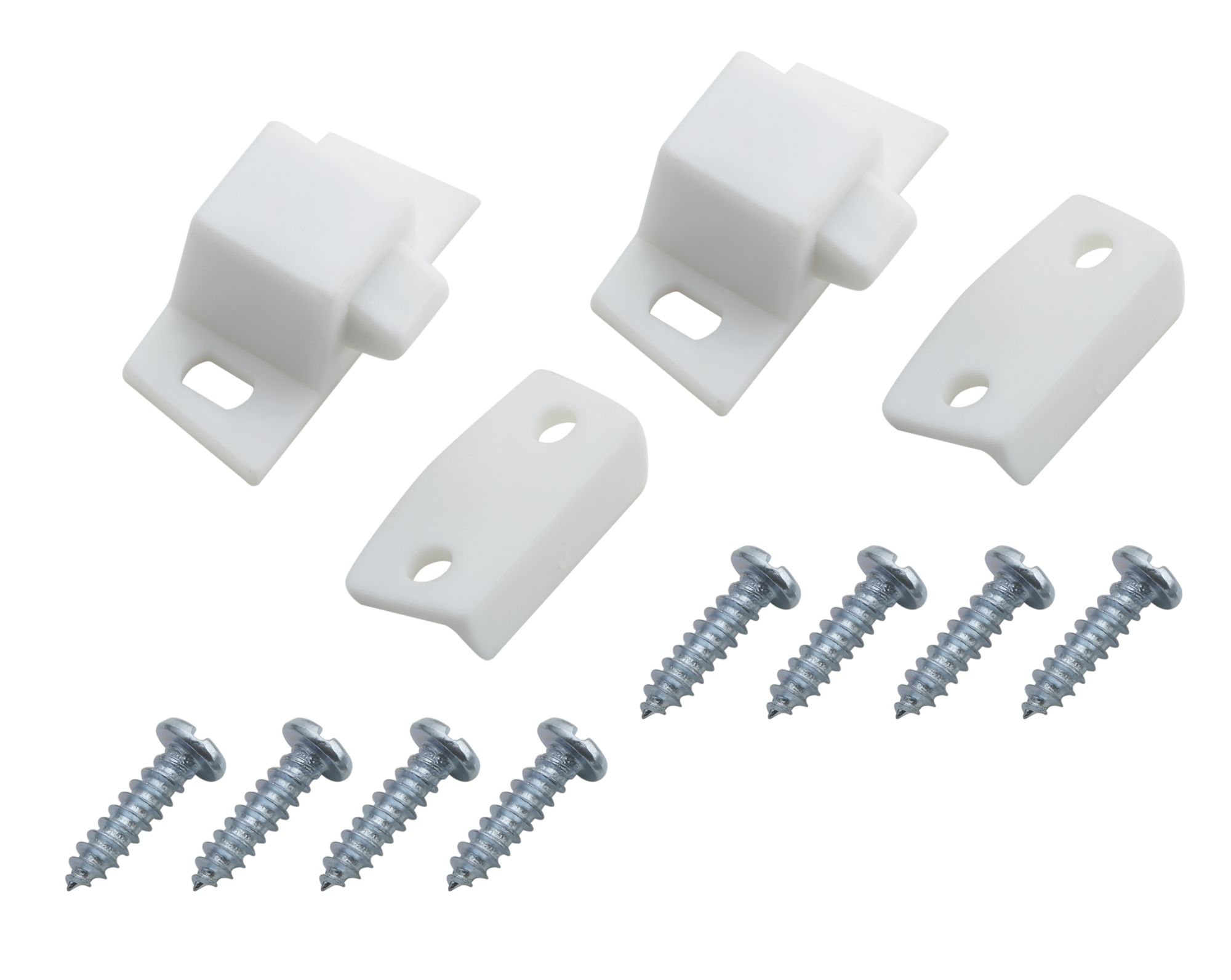 White Nylon Cabinet catch (W)6mm, Pack of 2 | DIY at B&Q