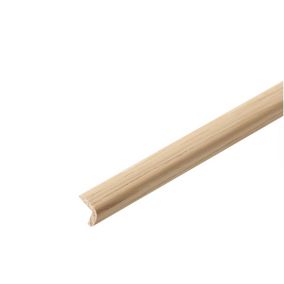 White Oak Angled edge Hardwood Moulding (L)2.4m (W)27mm (T)27mm 13.1kg