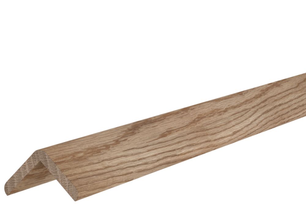 White Oak Angled edge Moulding (L)2400mm (W)27mm (T)27mm